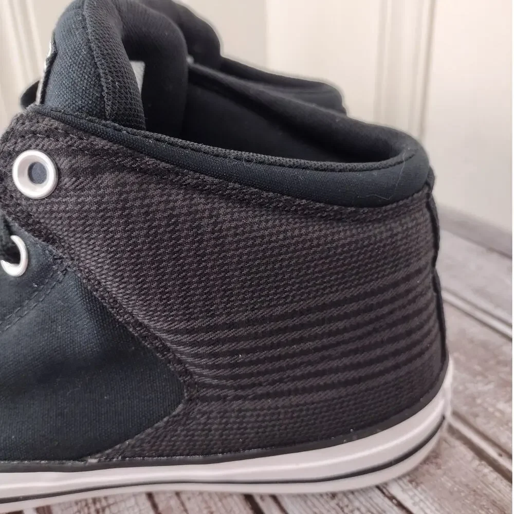 Converse EUC Chuck Taylor All-Star High Street Black/Gray Plaid Sneakers Men's 9 - Picture 7 of 12
